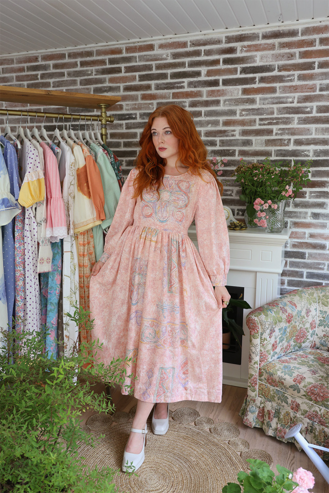 Rita's Soft Peachy Recycled Dress | M/L