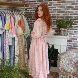 Rita's Soft Peachy Recycled Dress | M/L