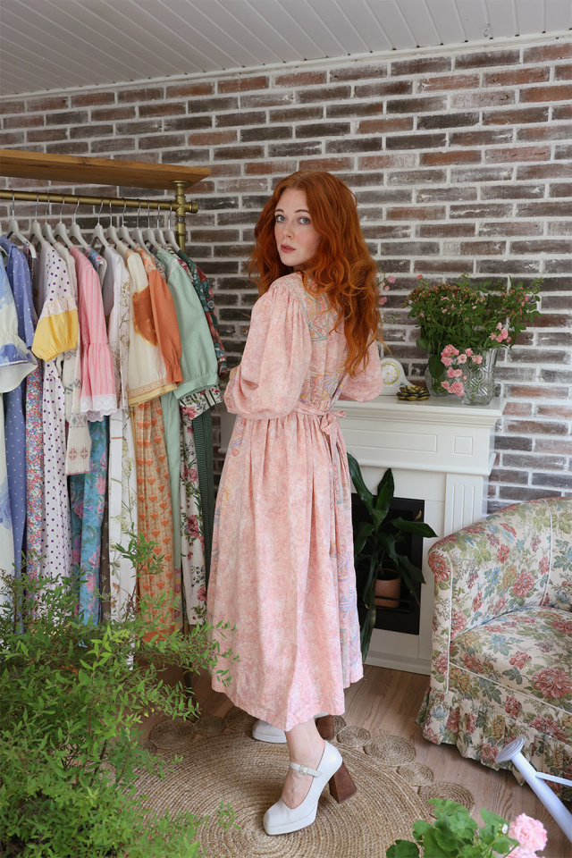 Rita's Soft Peachy Recycled Dress | M/L