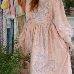 Rita's Soft Peachy Recycled Dress | M/L