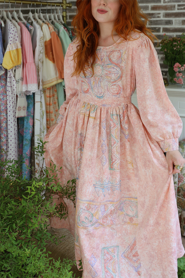 Rita's Soft Peachy Recycled Dress | M/L