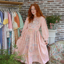 Rita's Soft Peachy Recycled Dress | M/L