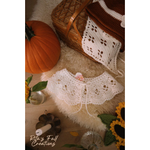 Rita's White Romantic Collar