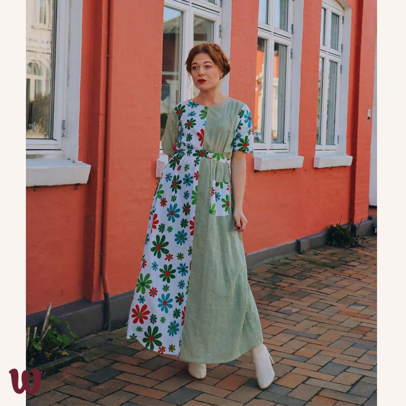 retro maxi dress