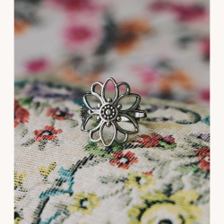 Silver Sunflower Ring