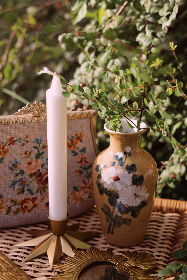 Simple Brass Star Candle Holder