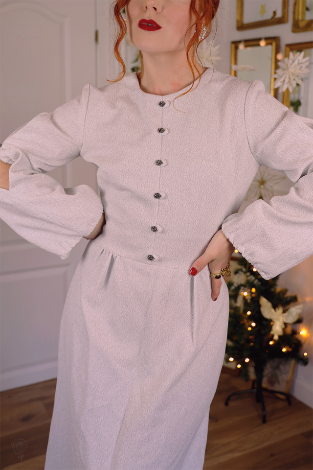 Snowflake 70's Maxi Dress | S