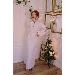 Snowflake 70's Maxi Dress | S