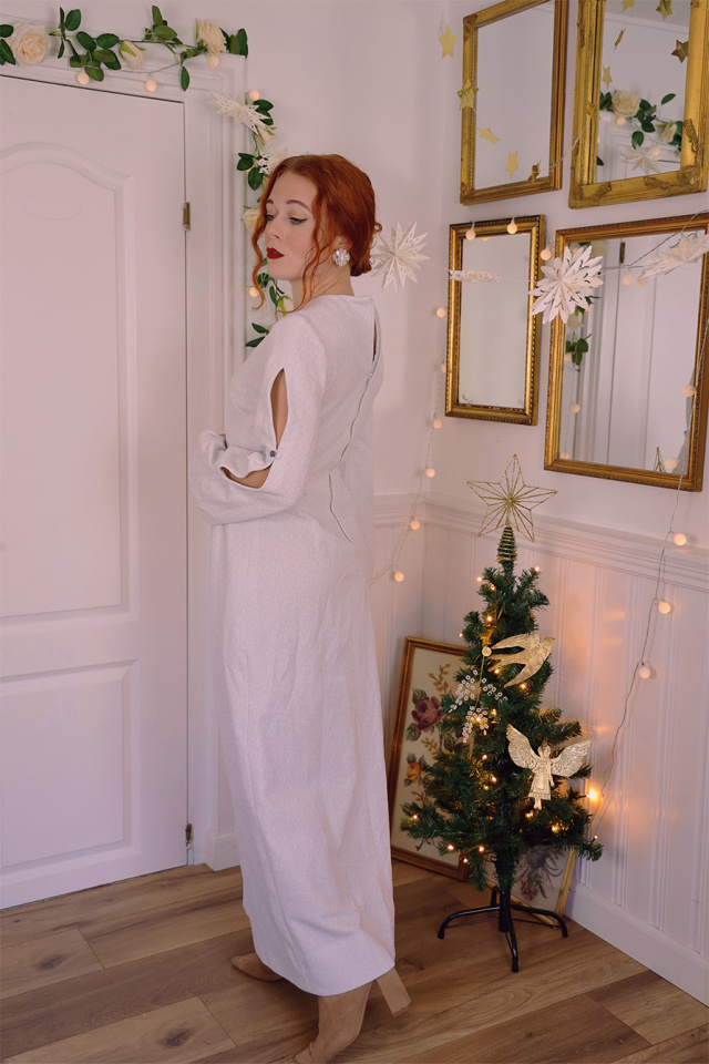 Snowflake 70's Maxi Dress | S