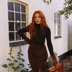 Soft Sunday Mocha Blouse 