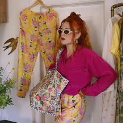 Hot Pink Vintage Blouse | M