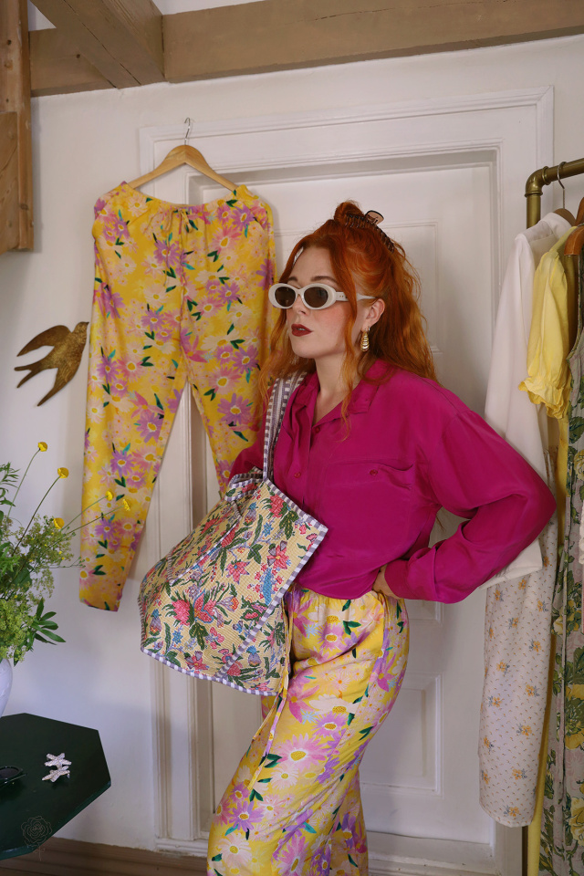 Hot Pink Vintage Blouse | M
