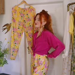Hot Pink Vintage Blouse | M