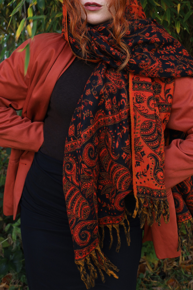 Spicy Pumpkin Scarf &amp; Blanket 