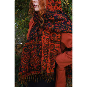 Spicy Pumpkin Scarf & Blanket 