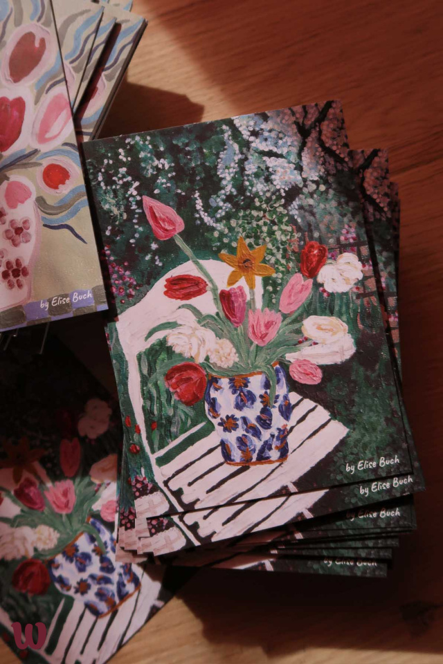 Spring Tulips Postcards - By Elise Buch 