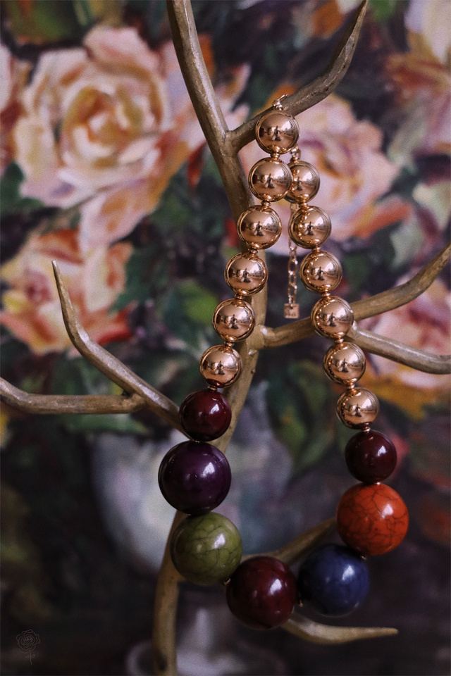 Statement Bead Necklace 