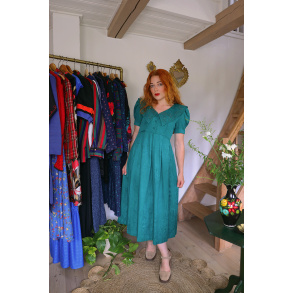 Wonderful Green Karin Stevens Vintage Dress | S