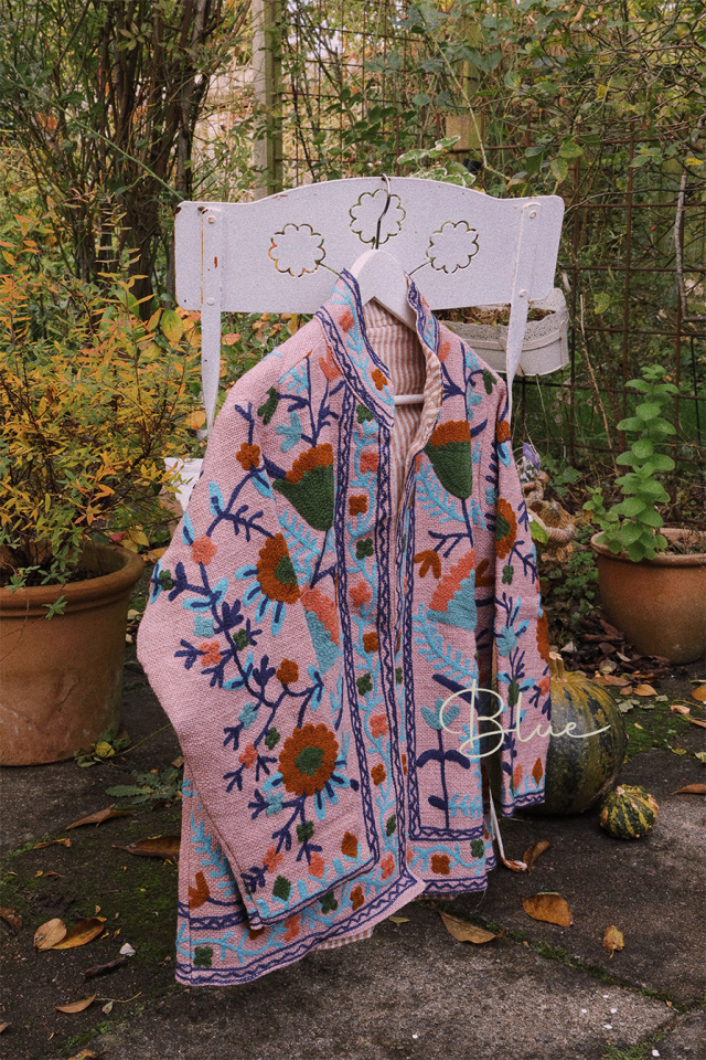 Autumn Flowers Cotton Jacket 
