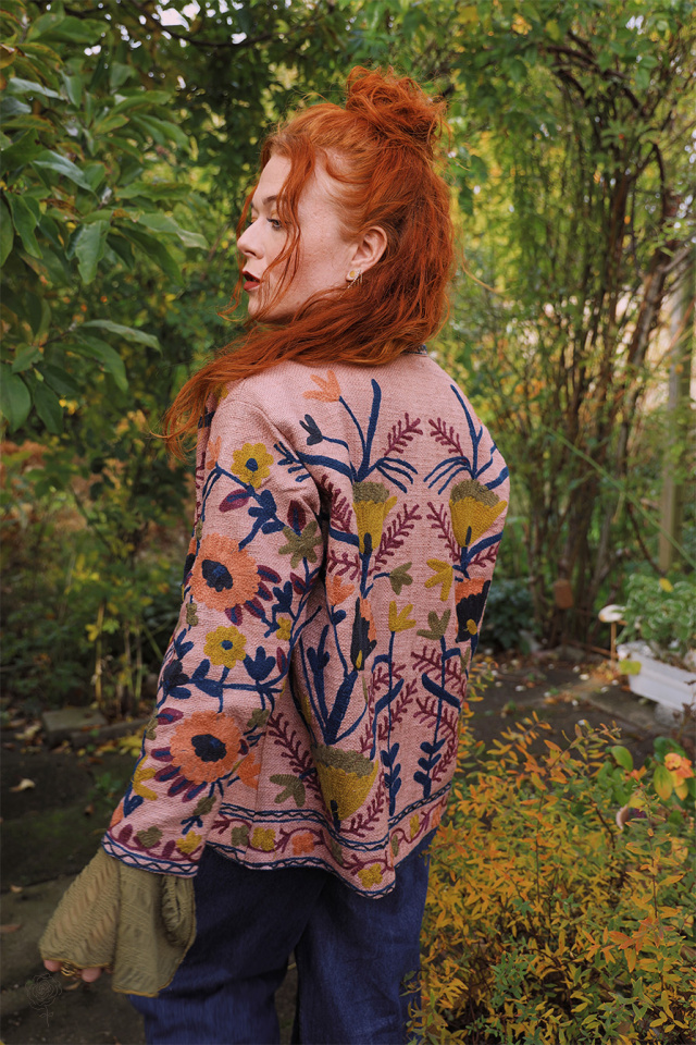 Autumn Flowers Cotton Jacket 