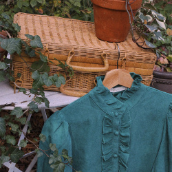Vert Ruffle Blouse 