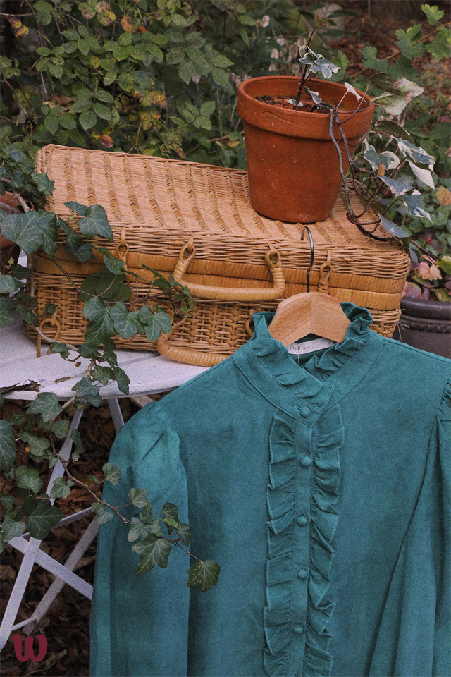 Vert Ruffle Blouse 