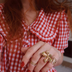 Adjustable Flower Ring 