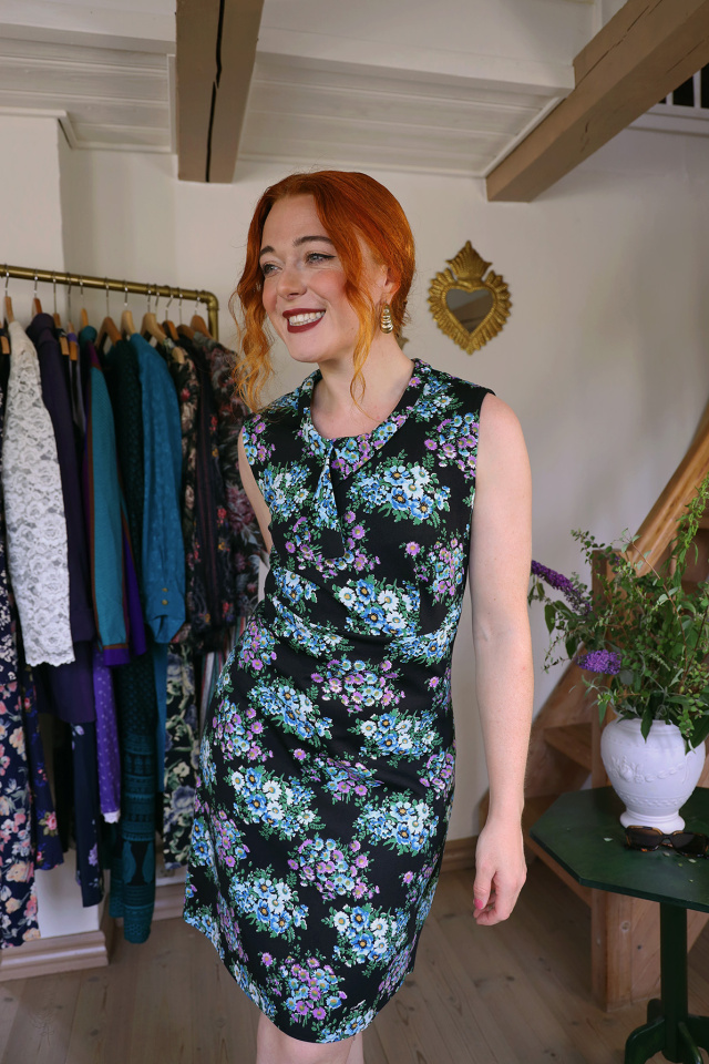 Groovy Floral 70's Mini Vintage Dress | S