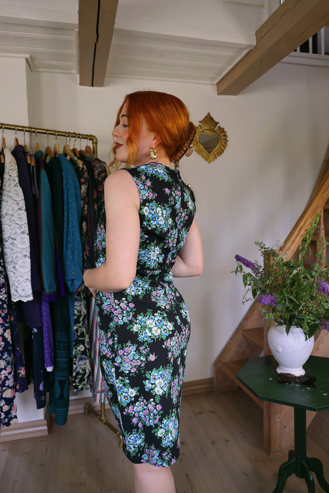 Groovy Floral 70's Mini Vintage Dress | S