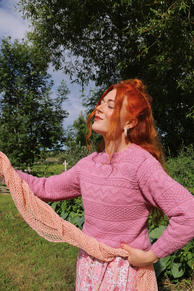 Adorable Pink Handmade Sweater | XS/S