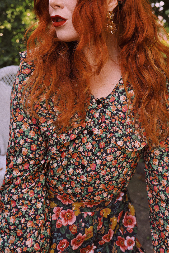 Autumn Air Floral Blouse 