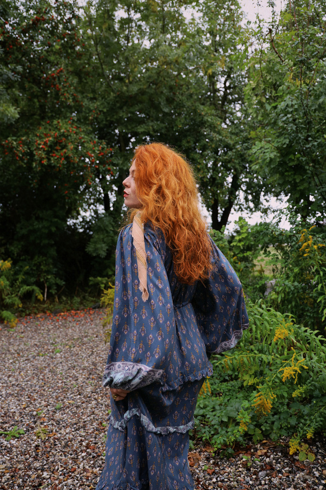 Autumn Boho Child Maxi Dress 