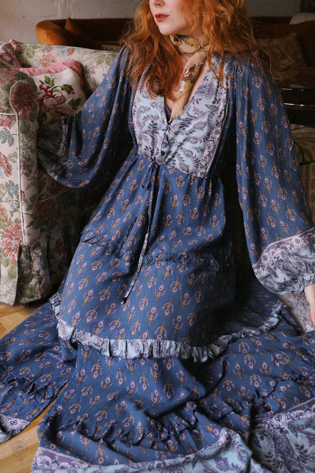 Autumn Boho Child Maxi Dress 