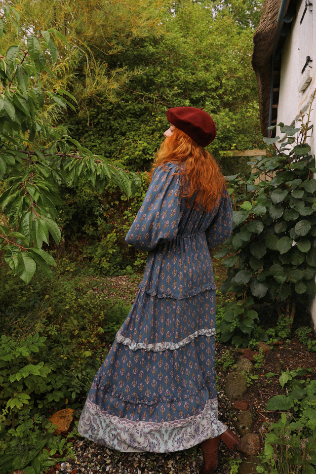 Autumn Boho Child Maxi Dress 