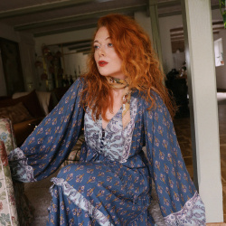 Autumn Boho Child Maxi Dress 