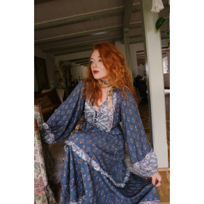 Autumn Boho Child Maxi Dress 