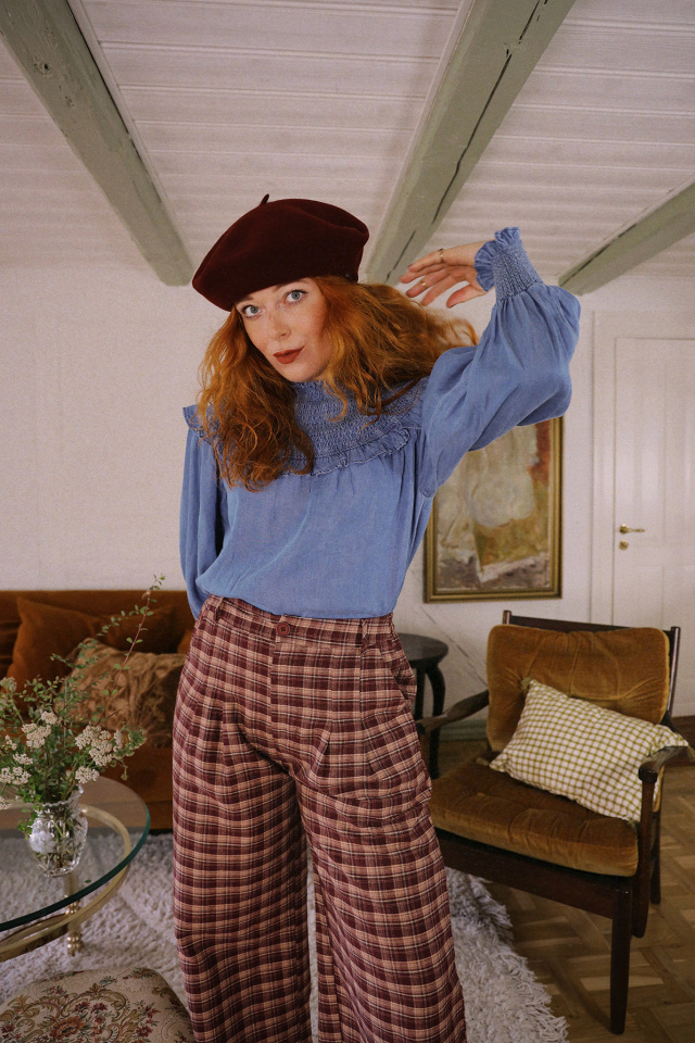 Autumn Kiss Jeans Blouse 