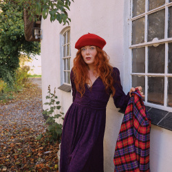 Autumn Wine Maxi Dress 