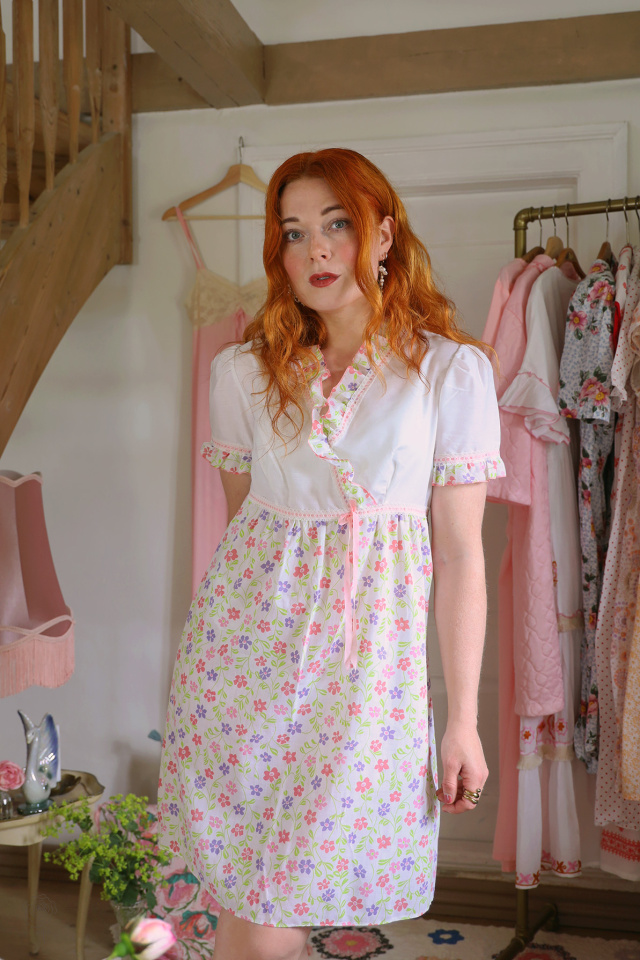 Baby Doll Floral Mini Dress | S