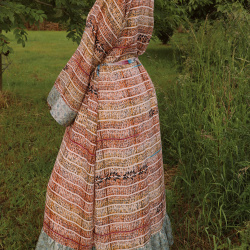 Bamboo Graphical Recycled Kimono | M/L