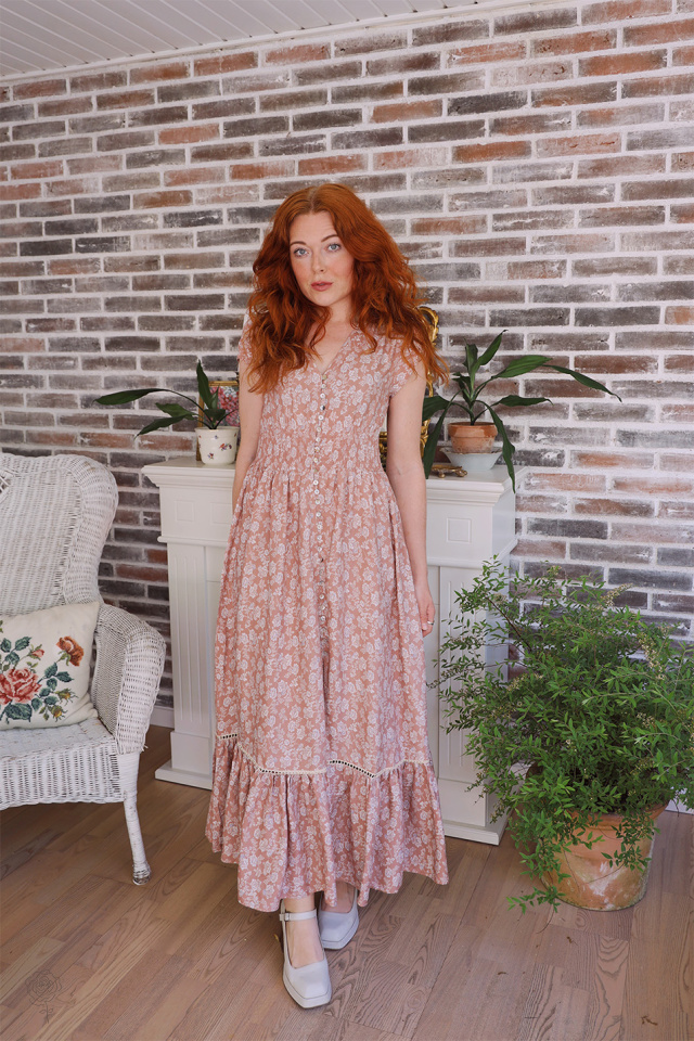 Beige Boheme Summer Dress 