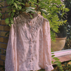 Beige Boho Floral Blouse 