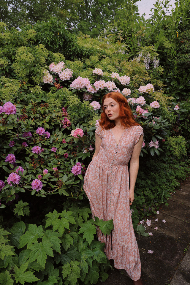 Beige Boheme Summer Dress 