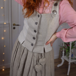 Sand Romantic Vintage Top | M