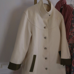 Beige &amp; Green Vintage Wool Jacket | S