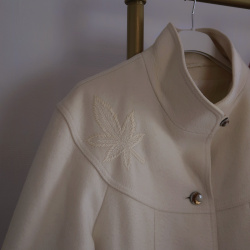 Beige &amp; Green Vintage Wool Jacket | S