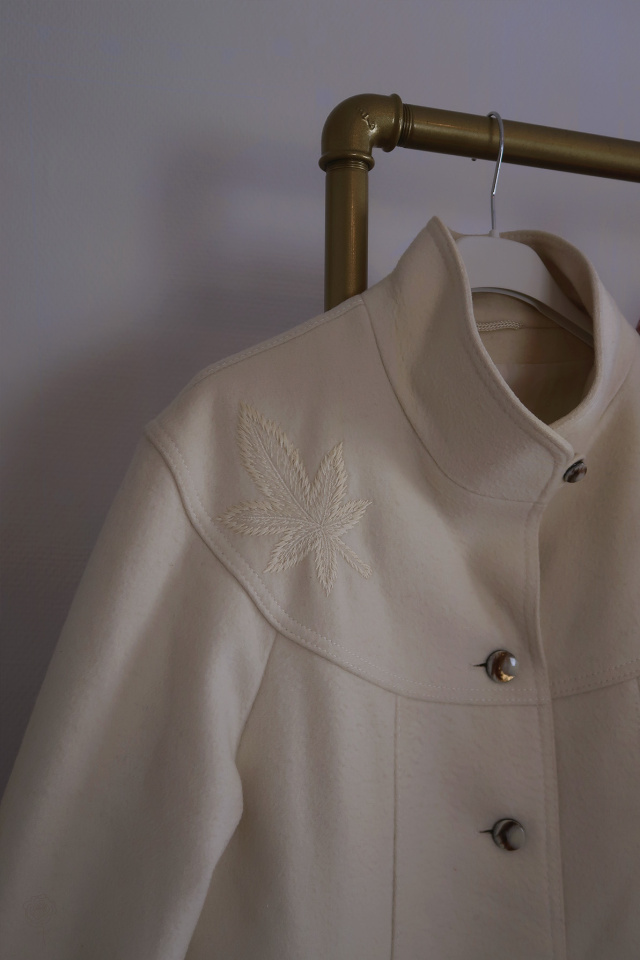 Beige &amp; Green Vintage Wool Jacket | S