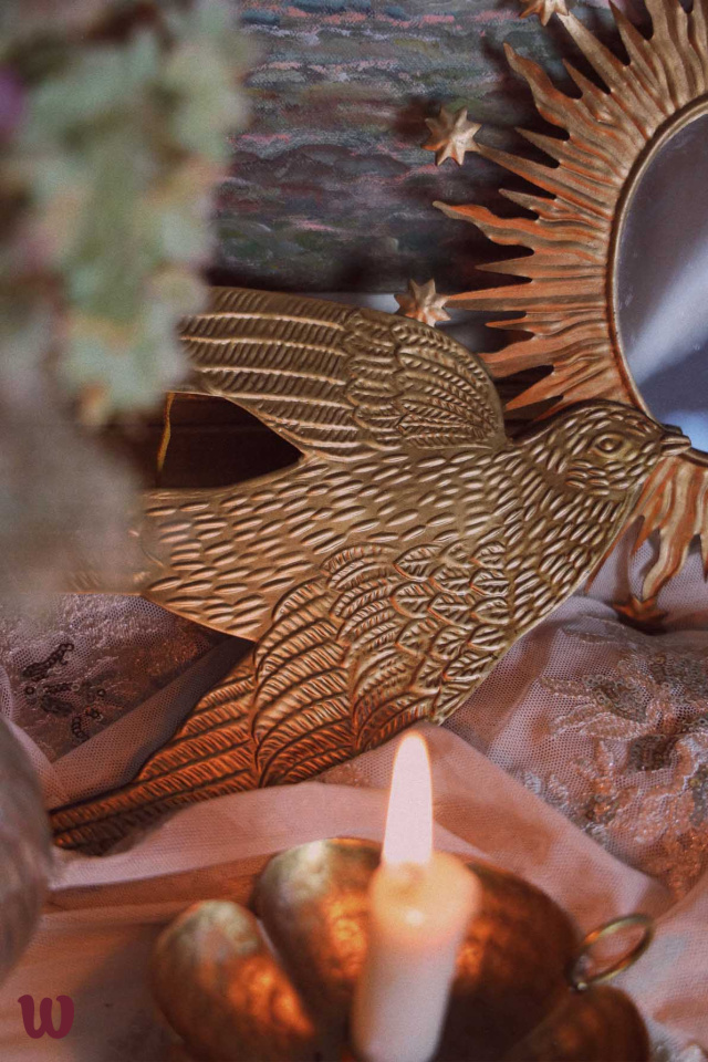 Big Brass Bird Wall Hanging