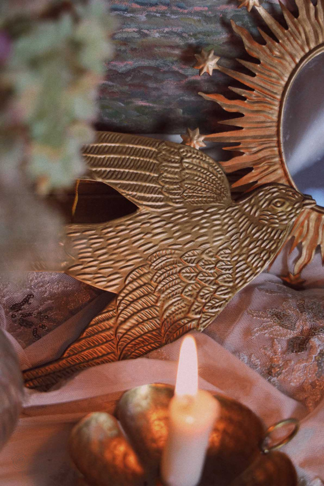Big Brass Swallow Wall Hanging