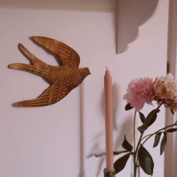 Big Brass Swallow Wall Hanging